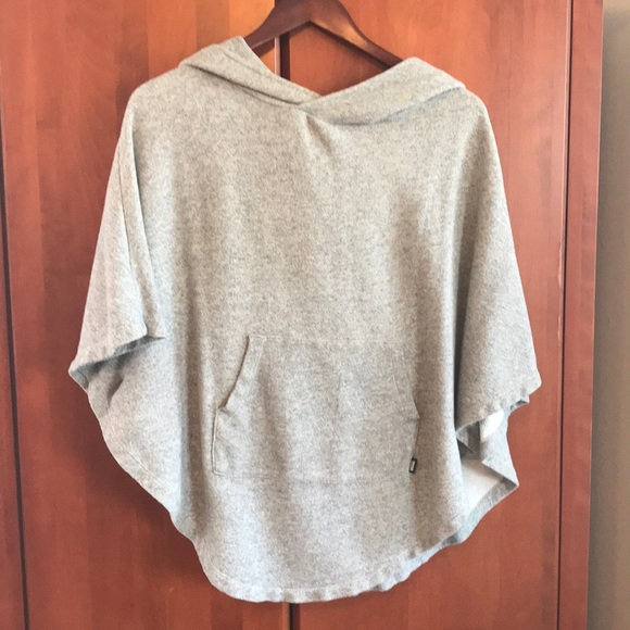 Vans Sweaters - Vans poncho hoodie in heather gray.